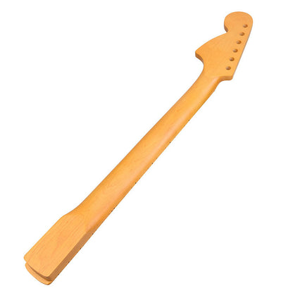 Big Head Maple Guitar Neck for ST Strat, 22-Fret Matte Yellow