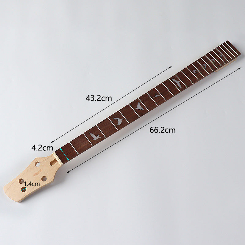 Canada Maple 4 Strings Left Hand Bass Neck,24-Fret