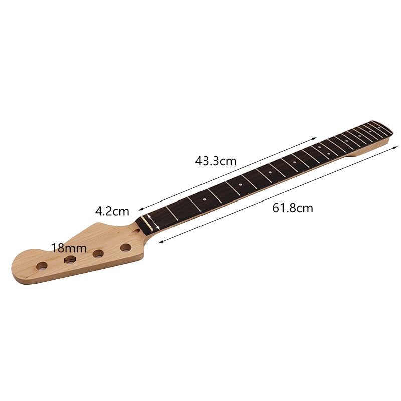 PB 4 string bass guitar neck Canada maple wood,21-fret