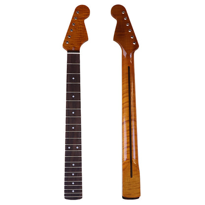22-Frets Roasted Flamed Maple Neck For ST