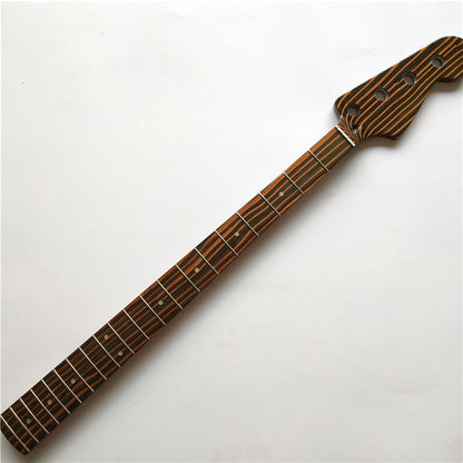 Zebra Wood Bass Guitar Neck,20-Fret