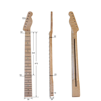 22-Fret Flamed Maple Neck for TL