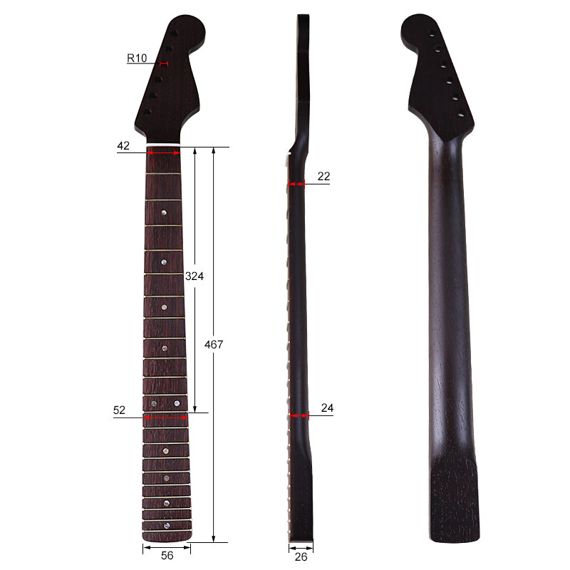 Wenge ST Guitar Neck,21-Fret