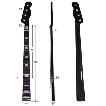 4 String TL Canada maple Electic Bass Guitar Neck,20-Fret