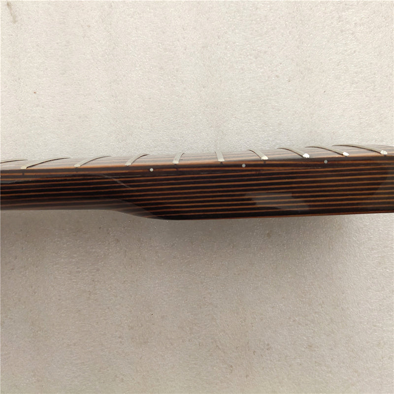 5 String Zebra Wood Bass Guitar Neck,20-Fret