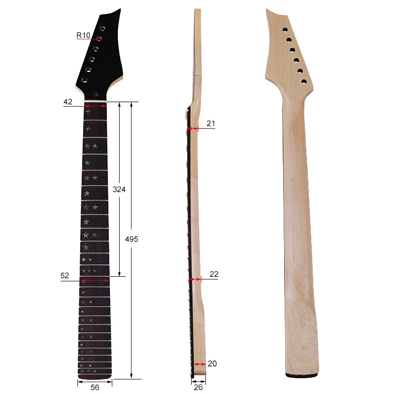 Canada Maple Guitar Neck,24-Fret