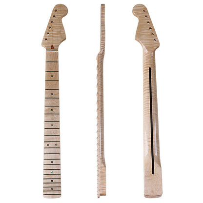 22-Fret Flamed Maple Neck for ST