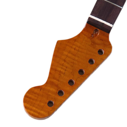 22-Frets Roasted Flamed Maple Neck For ST
